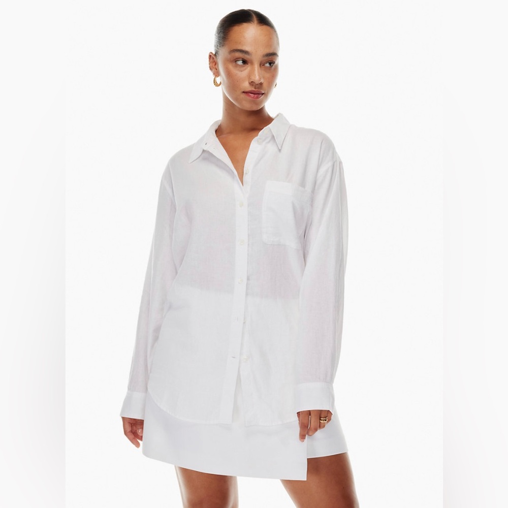 Babaton Elizabeth Linen Blouse - Size M